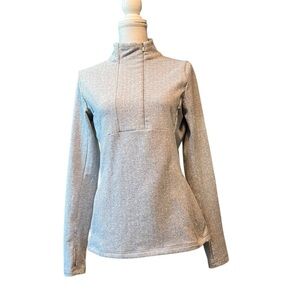 Kyodan Heather Gray Quarter-Zip Pullover Size Medium